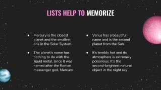 Dark Planets presentation template