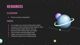 Dark Planets presentation template