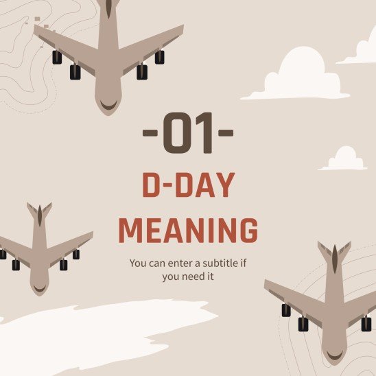 제2차 세계 대전 침공의 날 프레젠테이션 템플릿