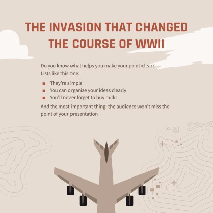 제2차 세계 대전 침공의 날 프레젠테이션 템플릿