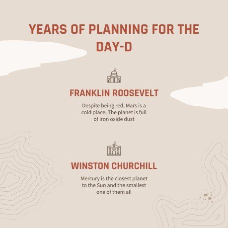 제2차 세계 대전 침공의 날 프레젠테이션 템플릿