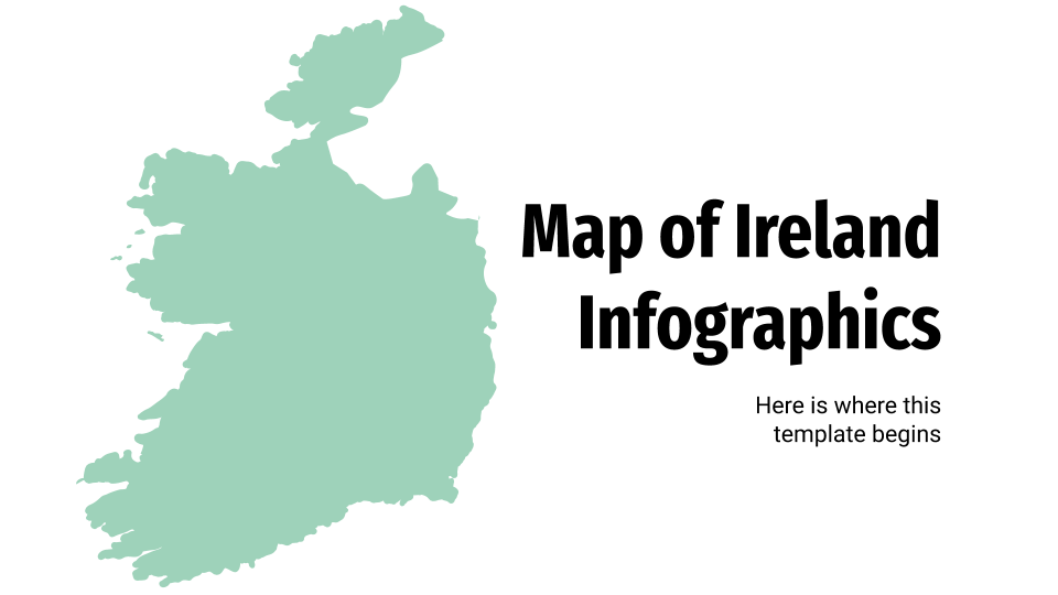 Infographies de carte de l’Irlande Modèles de présentation