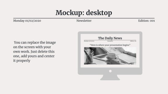 The Daily News presentation template 