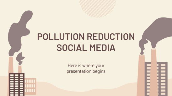 Modèles gratuits sur la Pollution pour Google Slides et PPT