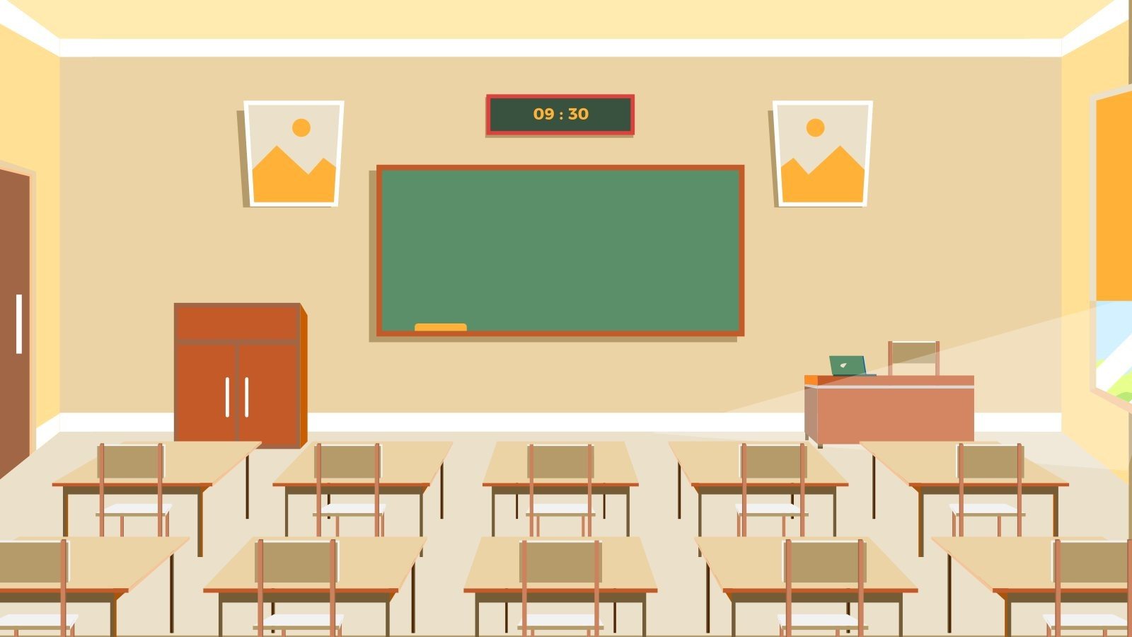 School Backgrounds for Virtual Classroom Google Slides & PPT