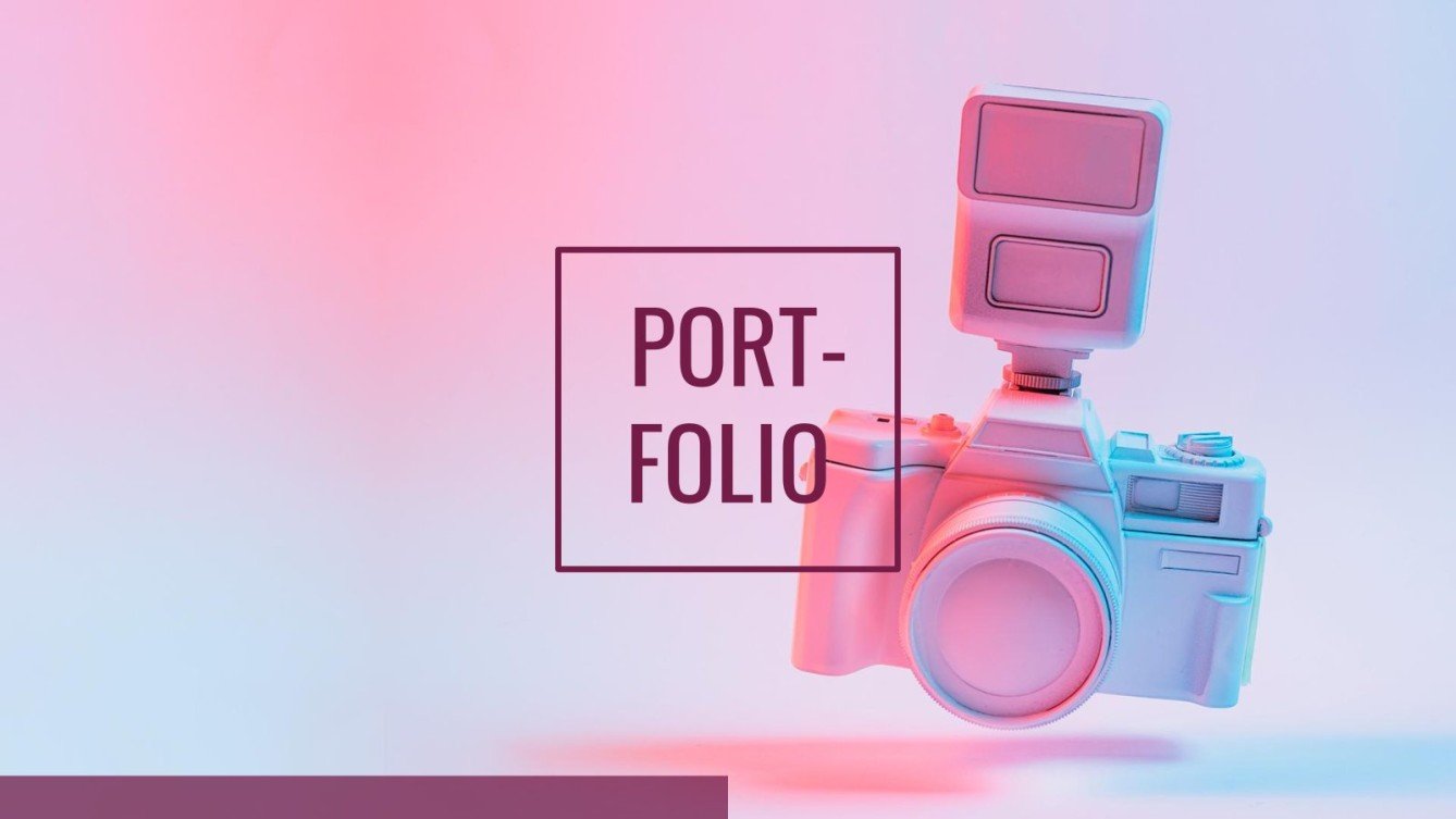 Modelos grátis para Portfólio do Google Slides e PowerPoint