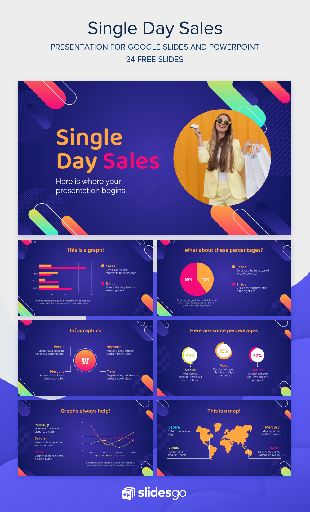 Single Day Sales Google Slides theme & PowerPoint template