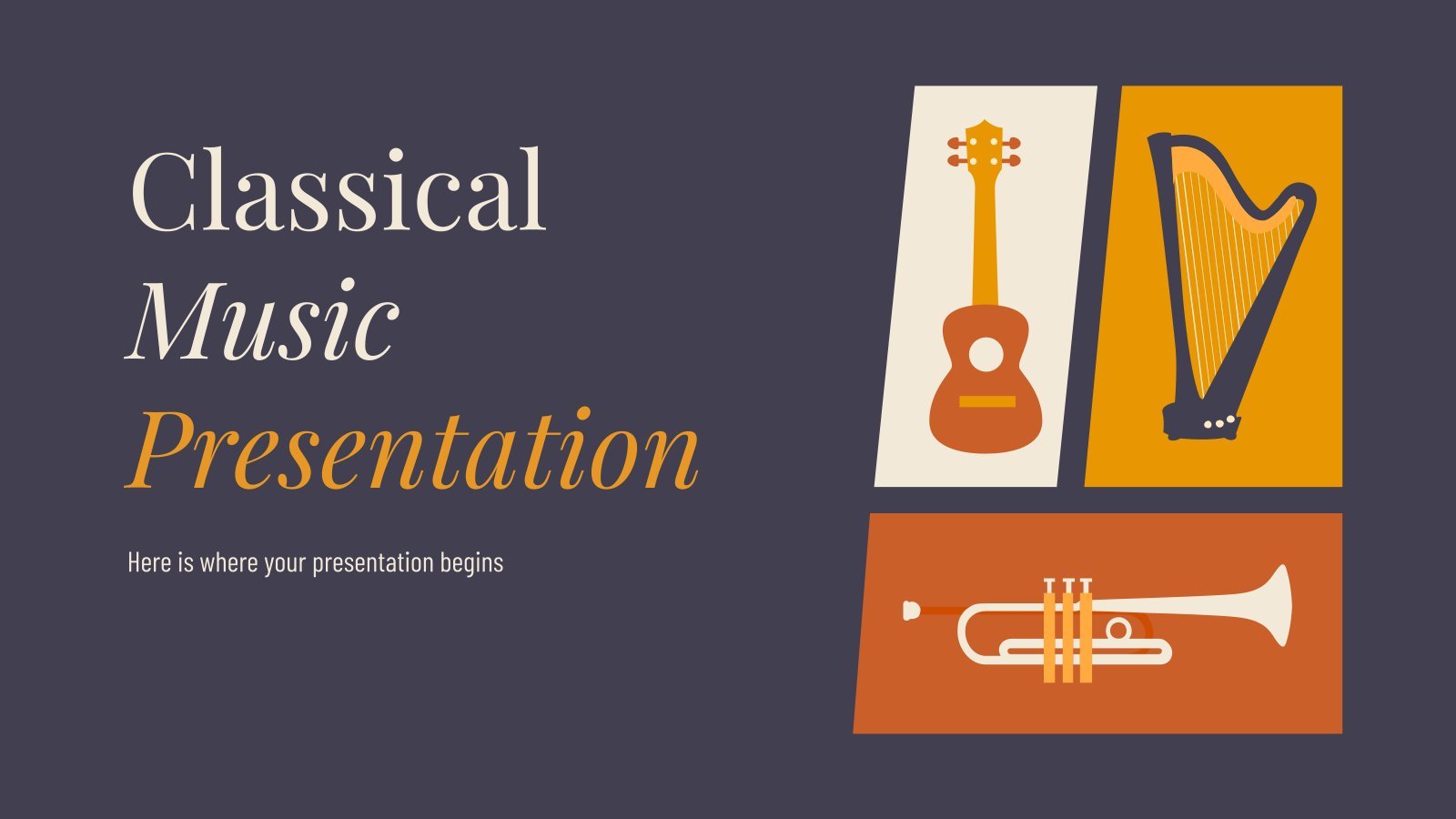 Classical Music presentation template 