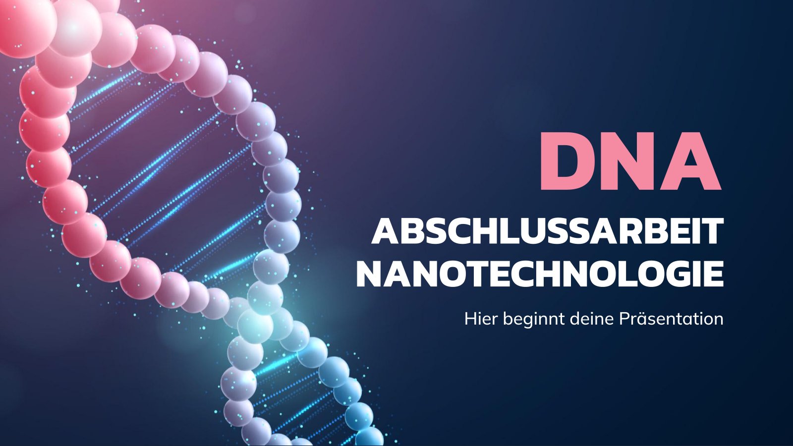 DNA Nanotechnology Thesis presentation template 