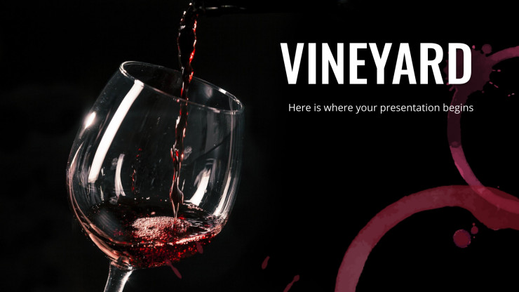 Modelo de apresentação Perfil de vinícola