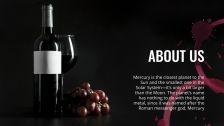 Modelo de apresentação Perfil de vinícola