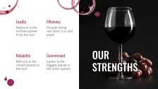 Modelo de apresentação Perfil de vinícola