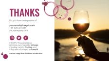 Modelo de apresentação Perfil de vinícola