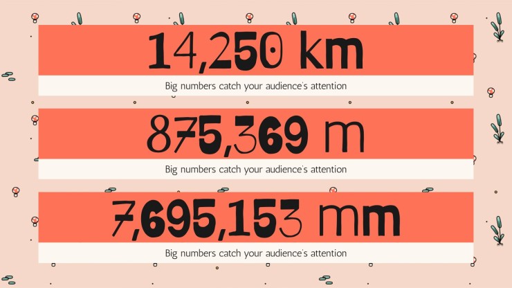 Cute Mushrooms Newsletter presentation template 