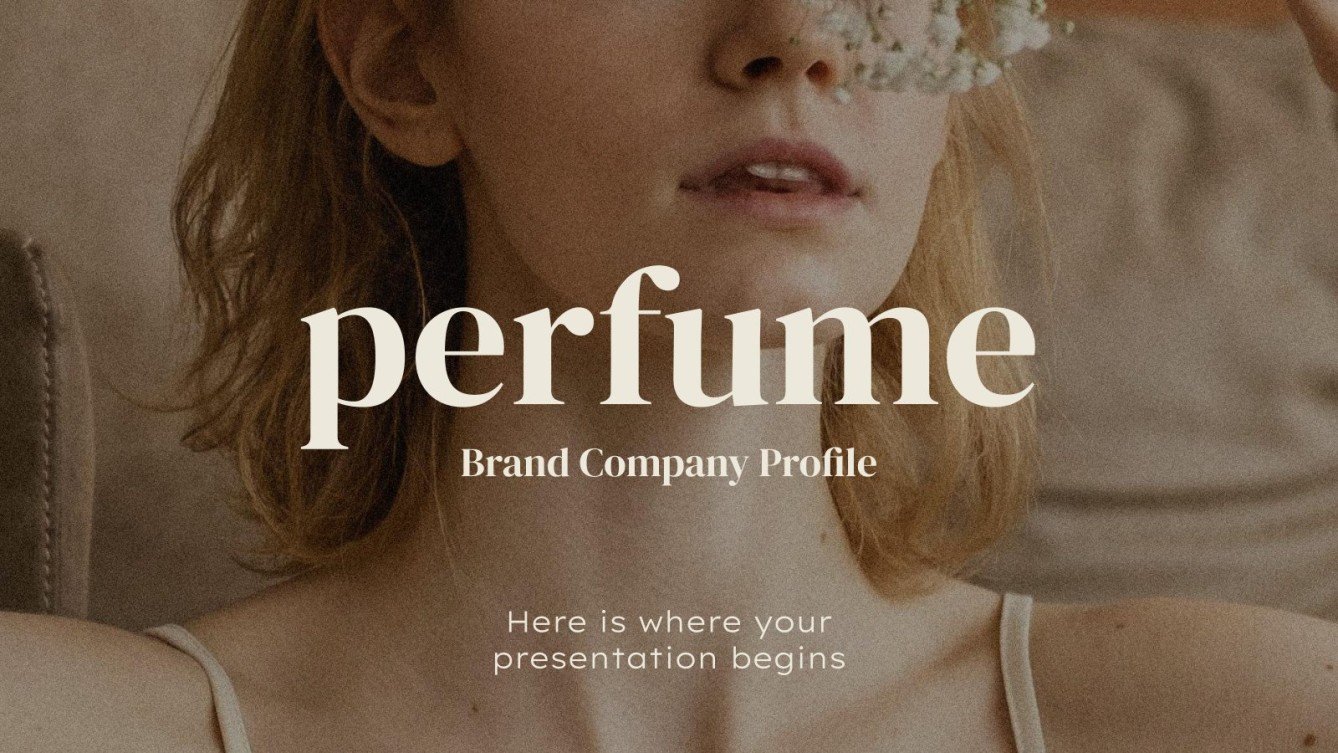 Perfume Brand Company Profile Google Slides and PowerPoint