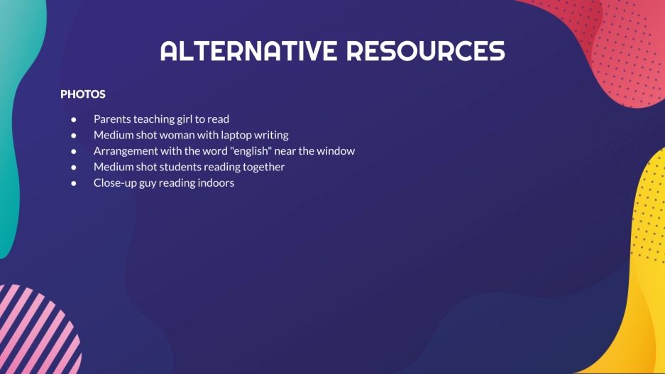 Research about english language image