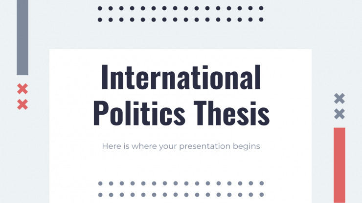 Plantilla de presentación Tesis de política internacional