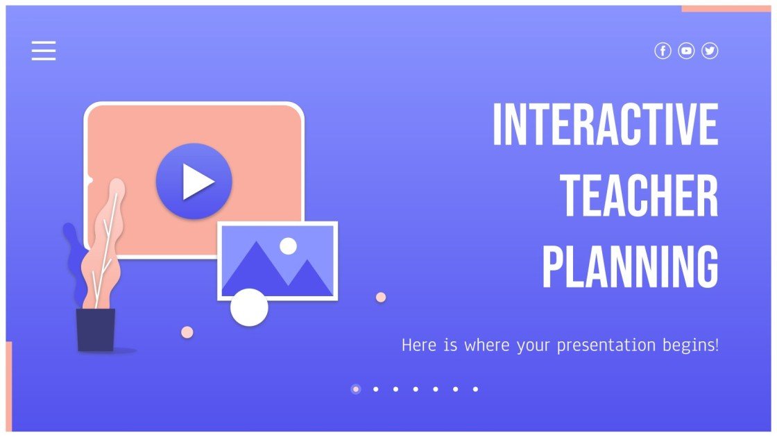 Interactive Teacher Planning Google Slides and PPT template