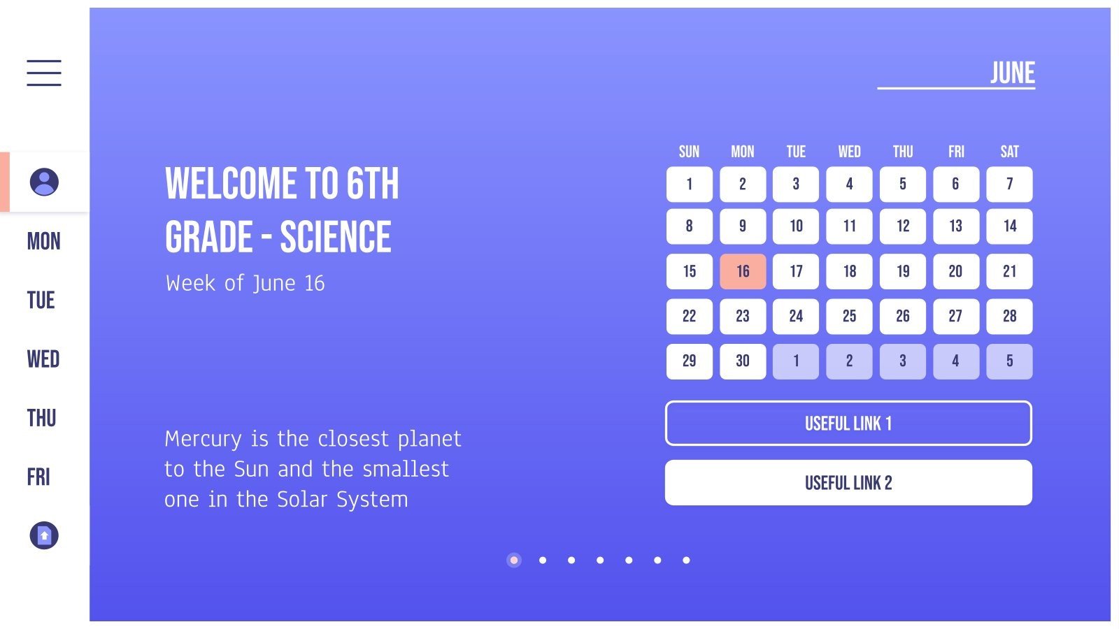Interactive Teacher Planning Google Slides and PPT template