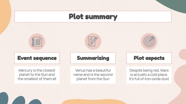 Language Arts Subject for High School - 9th Grade: Plot and Setting presentation template 