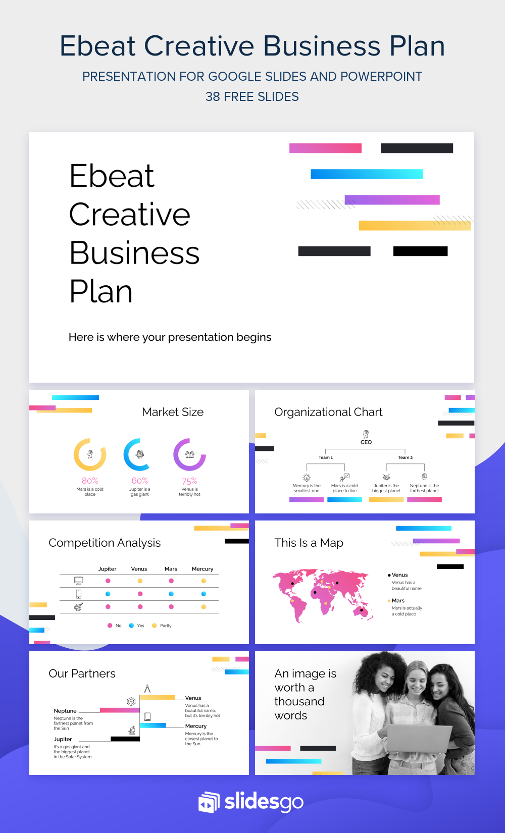 Ebeat Creative Business Plan Google Slides & PPT template