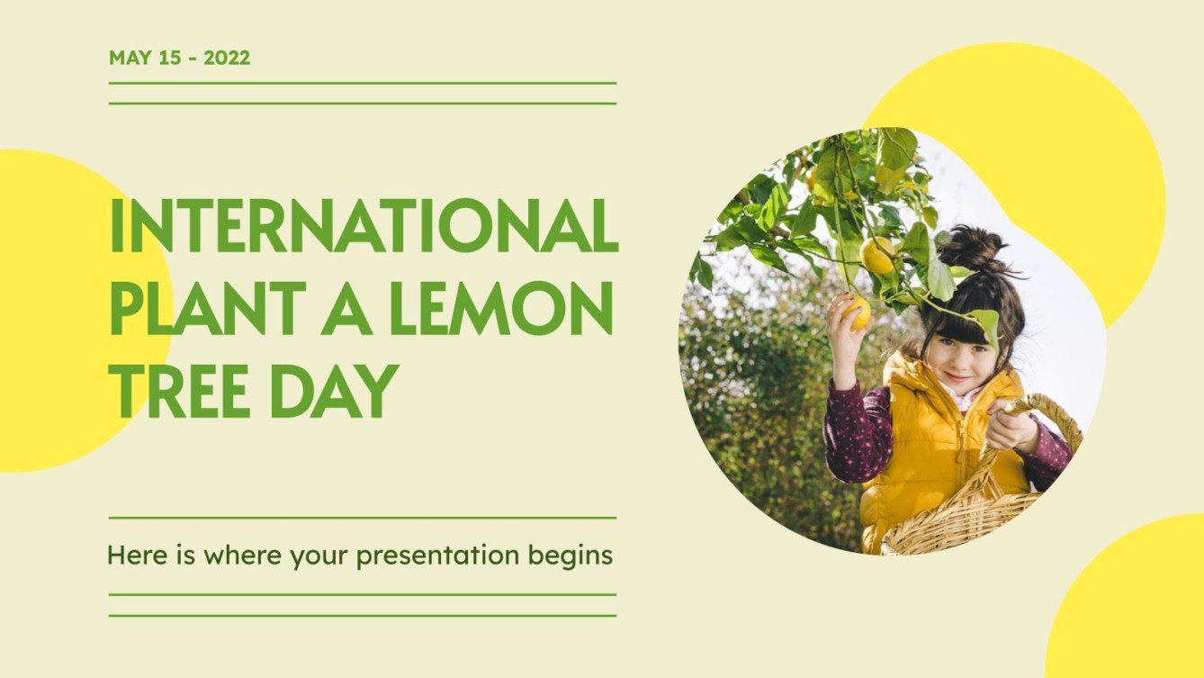 International Plant a Lemon Tree Day Google Slides & PPT