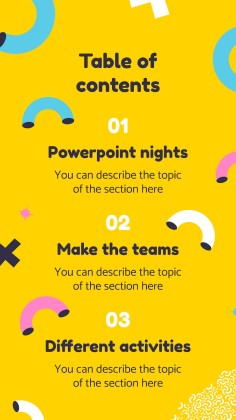 Funny Presentation Night presentation template 