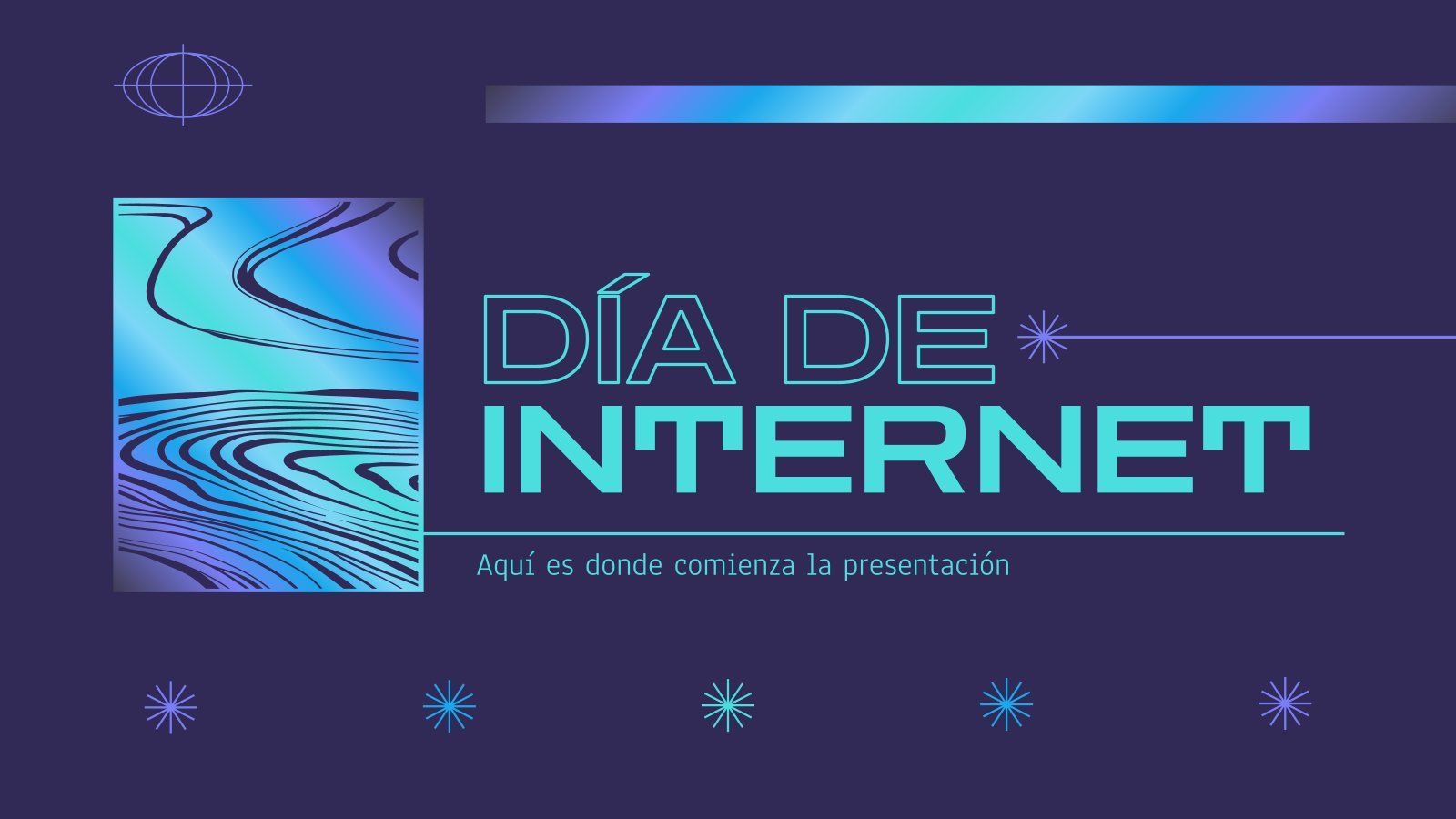 Plantilla de presentación Día del Internet