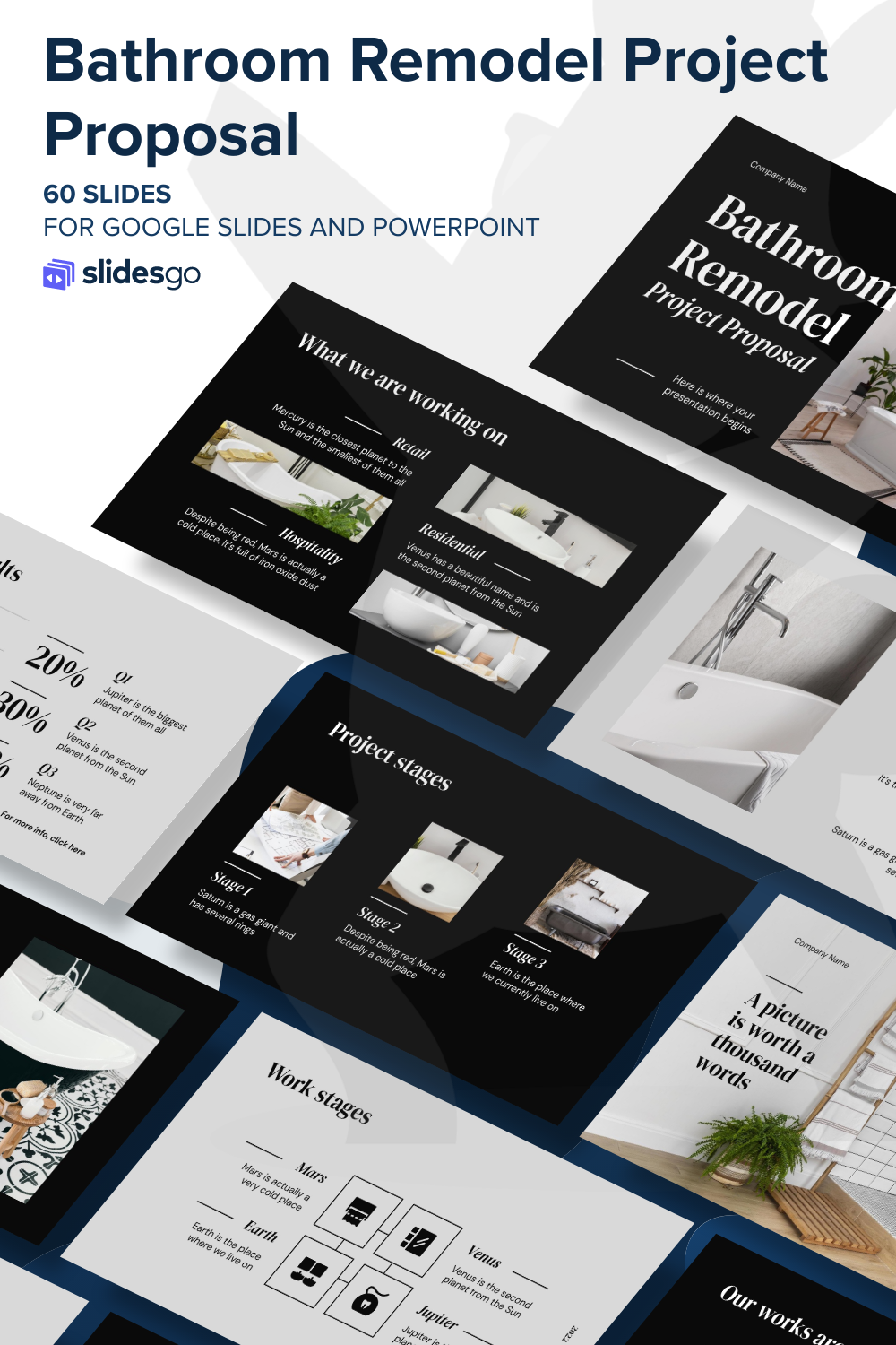 Bathroom Remodel Project Proposal Google Slides & PPT