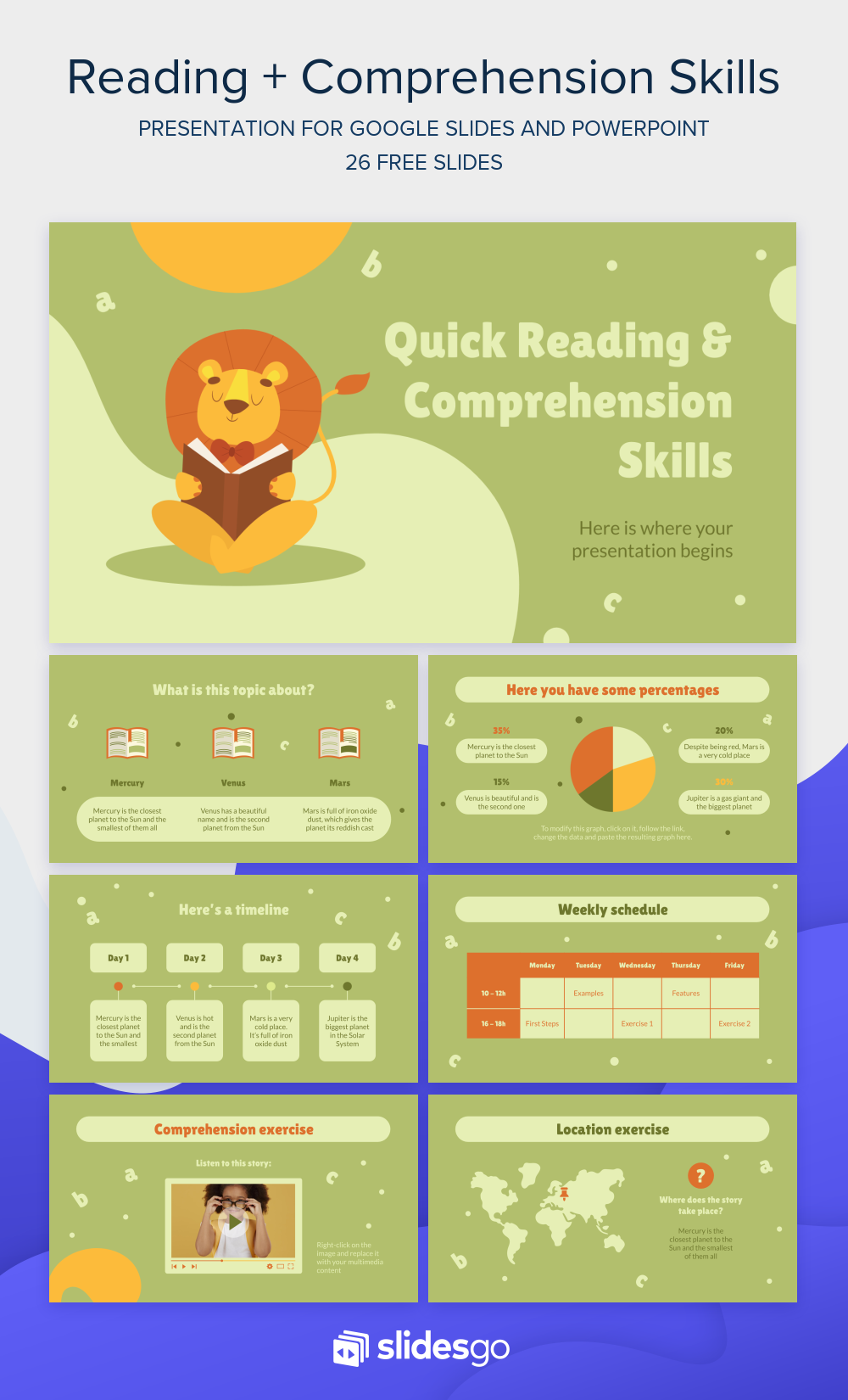 Quick Reading & Comprehension Skills Google Slides & PPT