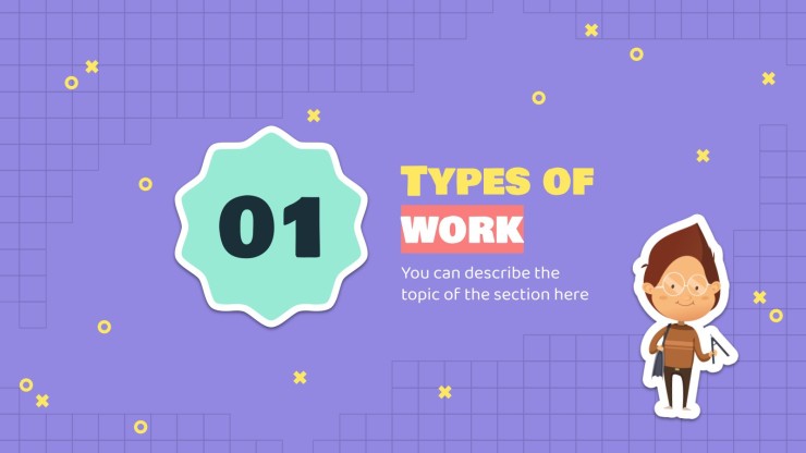 Social Skills Subject for Pre-K: Explore Types of Work and Workers presentation template 