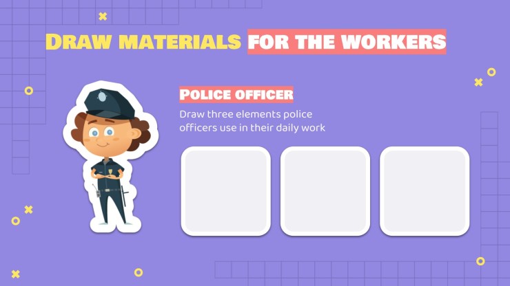 Social Skills Subject for Pre-K: Explore Types of Work and Workers presentation template 