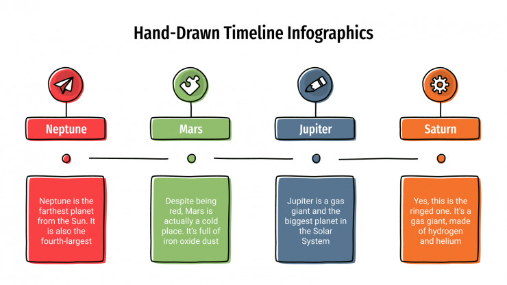 Hand-Drawn Timeline Infographics presentation template