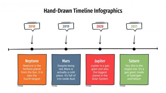 Hand-Drawn Timeline Infographics presentation template