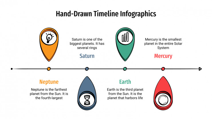 Hand-Drawn Timeline Infographics presentation template