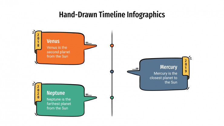 Hand-Drawn Timeline Infographics presentation template