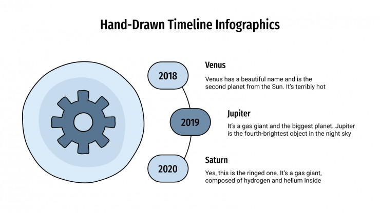 Hand-Drawn Timeline Infographics presentation template