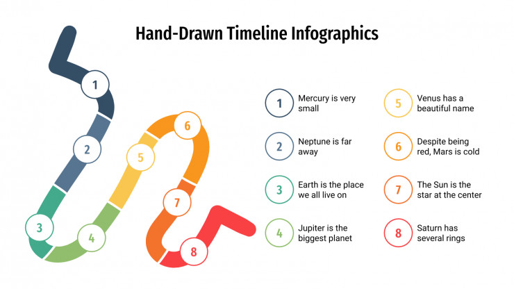 Hand-Drawn Timeline Infographics presentation template