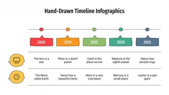 Hand-Drawn Timeline Infographics presentation template