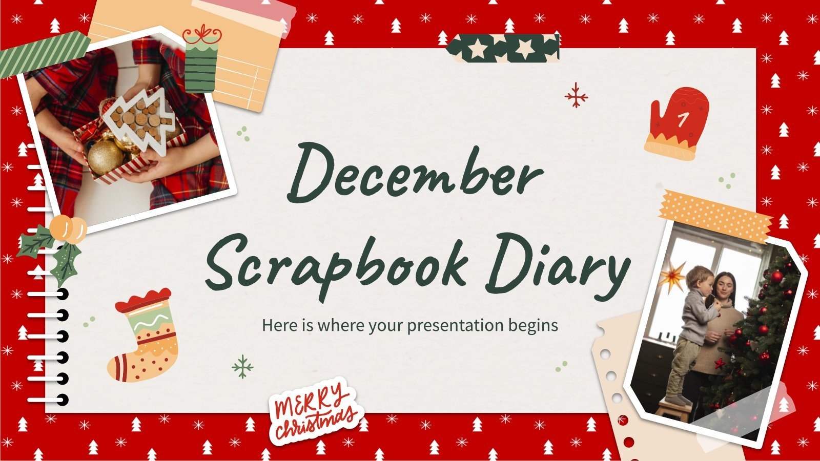 Free Google Slides & PowerPoint templates for a diary