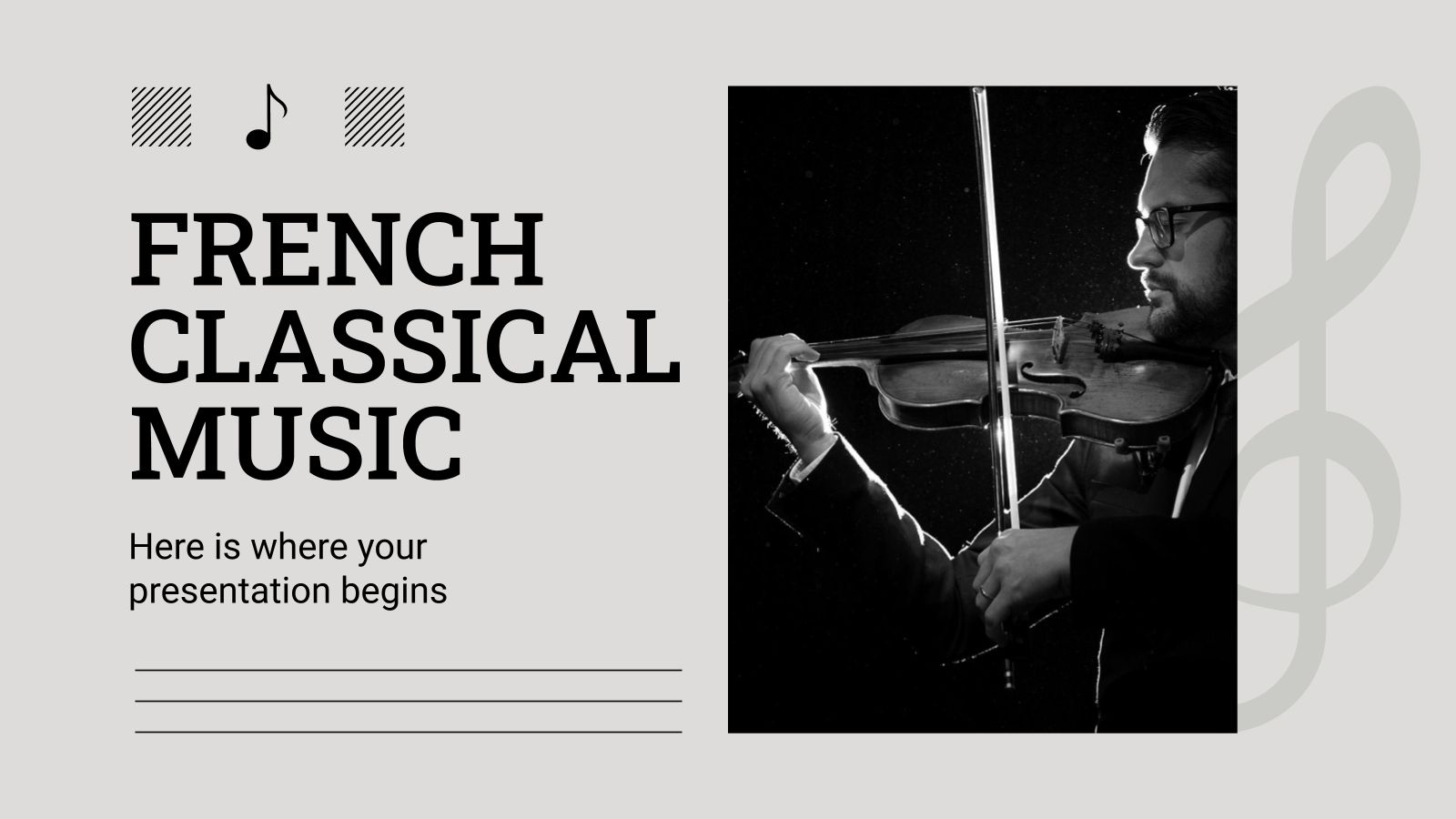 Free Classical Music templates for Google Slides & PPT