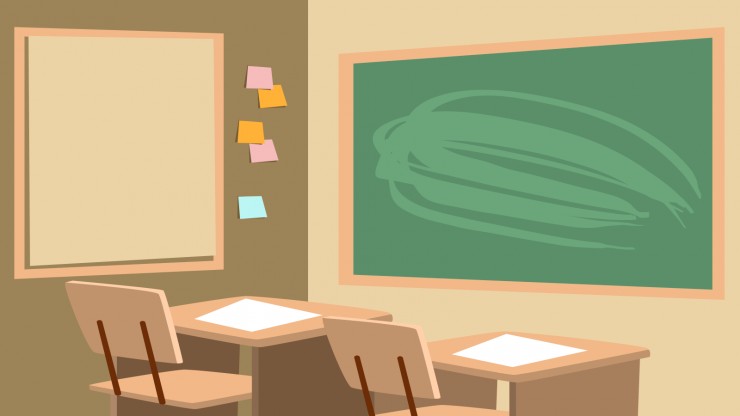 Plantilla de presentación Fondos escolares para aulas virtuales