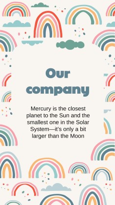 Boho Regenbogen Stil Marketing Plan Präsentationsvorlage