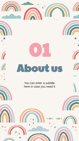 Boho Regenbogen Stil Marketing Plan Präsentationsvorlage