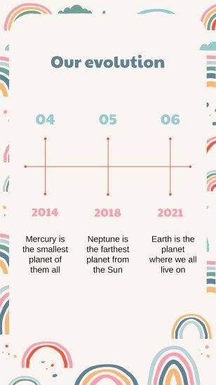 Boho Regenbogen Stil Marketing Plan Präsentationsvorlage