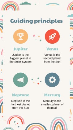 Boho Regenbogen Stil Marketing Plan Präsentationsvorlage