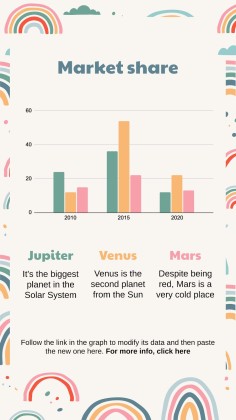 Boho Regenbogen Stil Marketing Plan Präsentationsvorlage