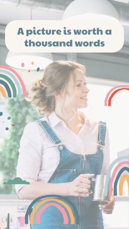 Boho Regenbogen Stil Marketing Plan Präsentationsvorlage