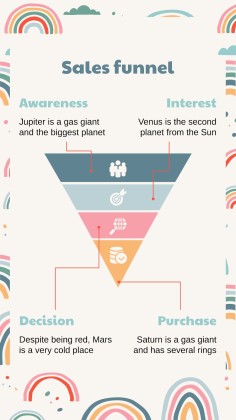 Boho Regenbogen Stil Marketing Plan Präsentationsvorlage