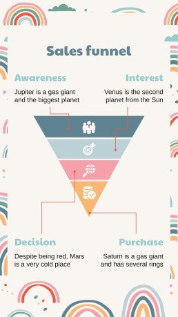 Boho Regenbogen Stil Marketing Plan Präsentationsvorlage